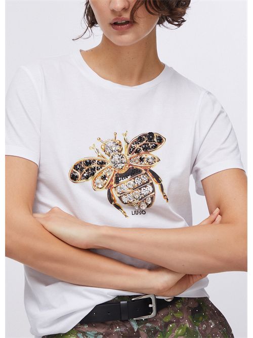 T-shirt woman white LIU JO | WA6237JS923/P9779